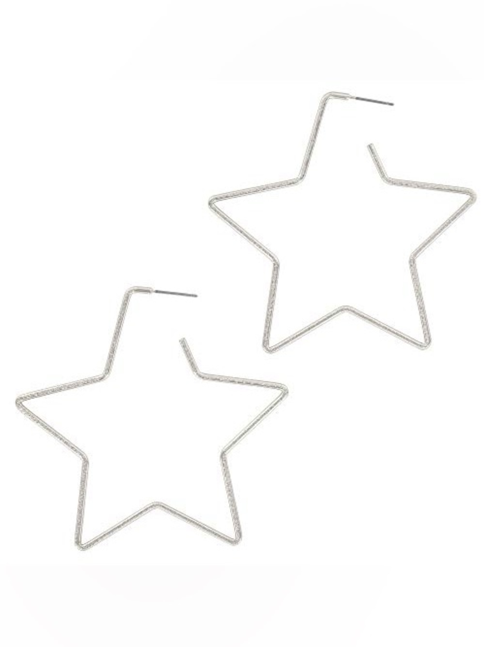 Minimalist Lightweight Thin Star Hoop Earrings